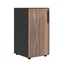 Шкаф-колонка с глухой малой дверью (левый) VELION VENEER VRLCS 40.1 L Американский орех Яшма черная_21