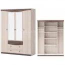 Шкаф 4-х дверный с зеркалом Ванесса Шк98_0