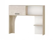 Надстройка Эверест 500.23 Дуб Кронберг/Белый шпон/Плаза Стоун_2