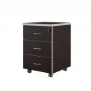 Тумба подкатная с 3 ящиками ZOM27530301 Венге_0