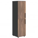 Шкаф-колонка с 2 глухими малыми дверьми (левый) VELION VENEER VRMCS 40.4 L Американский орех Яшма черная_29