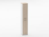 Шкаф 5 узкий закрытый Deka 10.23.16Л Дуб Сантана светлый/Белый_84