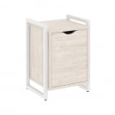 Тумба на регулируемых опорах с распашным фасадом LOFT VR.L-T2.O Металл белый Денвер светлый_3