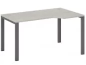 Стол эргономичный правый на металлоопорах New Line NLN36322724 Дуб шамони светлый_25