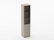 Шкаф высокий со стеклом Twin 16.16.13Пр Дуб Сантана светлый_27