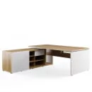 Стол рабочий на опорной креденции левый ZIO28510431 Орех_3