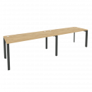 Рабочая станция на П-образном м/к ONIX O.MP-RS-2.4.7 Тиквуд Светлый/Антрацит_130