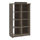 Стеллаж комбинированный на 4 секции правый WOOD&STONE СФ-534102 Бетон Чикаго темный Дрифтвуд_1