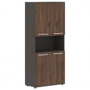 Шкаф с двумя комплектами глухих малых дверей EDIS EHCS 85.4 Мокко Белый Мокко_10