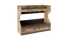 Кровать 2х ярусная Пилигрим ТД-276.11.01 Дуб каньон светлый/Серый_1