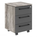 Тумба MORRIS TREND MMC-3D Сосна Нордик Антрацит_0