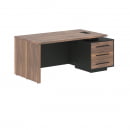 Стол руководителя правый VELION VENEER VRCT 1890 RL Американский орех Яшма черная_3