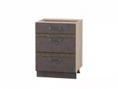 Стол с 3 ящиками (система Hettich) Бруклин 101.91 Дуб Кронберг/Лагода/Антрацит_14