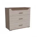 Комод Пальмира модуль 4 Ясень Шимо темный Ясень Шимо светлый_0