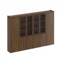 Шкаф комбинированный (для документов узкий + со стеклом 2 шт. + для одежды узкий) MARK МК 390 Орех тоскана_15