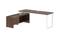 Стол с тумбой EDIS EVCT 19614 Дуб Денвер темный Белый_81