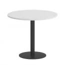 Стол журнальный круглый HOME OFFICE VR.SP-5-90.1 Белый Бриллиант/Антрацит металл_4