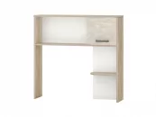 Надстройка Эверест 500.20 Дуб Кронберг/Белый шпон/Плаза Стоун_1