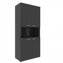 Шкаф с 2-мя комплектами глухих малых дверей и топом XHCS 85.4 Легно Темный_16