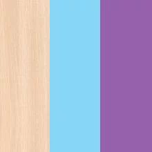 Дуб молочный/Голубой/Фиолетовый металлик