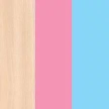 Дуб молочный/Розовый/Голубой