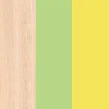 Дуб молочный/Светло-зеленый/Желтый