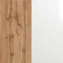 Дуб вотан/Белый глянец