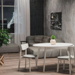 Стул с мягким сиденьем Вега Виолет жаккард Орех / Violet