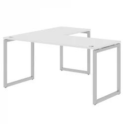 Стол угловой правый КСТЕН-К КСКCТ 1615 Р Белый Алюминий / XTEN-Q XQCT R