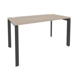 Стол рабочий на П-образном м/к ОНИКС О.МП-СП-3.7 Дуб Аттик/Антрацит / ONIX O.MP-SP-3.7