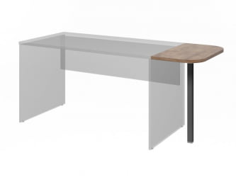 Приставная столешница ЛЕМО Л-81 Таксония шоколадная / LEMO L-81