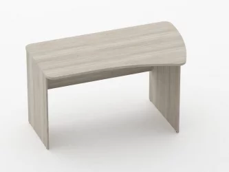 Стол эргономичный Глассй 1.12.14Пр Дуб сантана светлый / Glassy