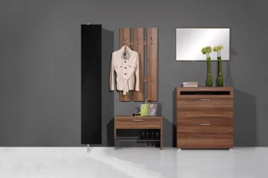 Поворотный шкаф в черном стекле Лупо Блаcк Черный / Lupo Black