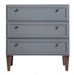 Комод 3 ящика Нортон (К) Серый / Norton