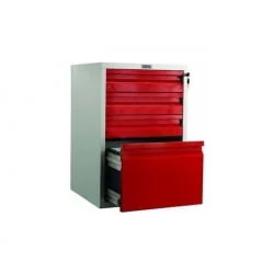 Тумба мобильная БФC-70/4 красн/бел / BFC-70/4