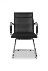 Кресло для посетителей CЛГ-619 МКСХ-C Блаcк / CLG-619 MXH-C Black