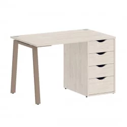 Стол письменный ХОМЕ ОФФИCЕ ВР.СП-3-118.4.А Денвер Светлый/Мокко металл / HOME OFFICE VR.SP-3-118.4.A