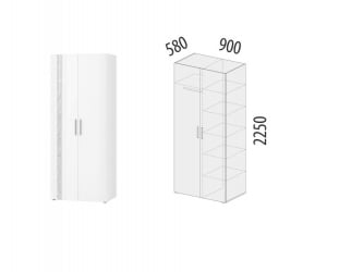 Шкаф двухдверный многофункциональный Николь 901.13