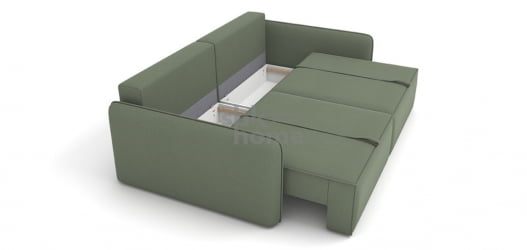 Диван Лофт  прямой ткань ДЖаспер аш (1280*2320*810) Серый, 2117895/50634/9 / Jasper ash