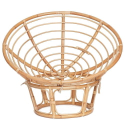 Кресло ПАПАСАН ЕCО/ПАПАСАН ЭКО П115-1/СП СТД /c подушкой, ремешками/ диаметр подушки 129 см, 115кс101кс92 см, Натурал (натуральный), ткань Старт / PAPASAN ECO/ПАПАСАН P115-1/SP STD /c 115x101x92 Natural