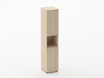 Шкаф высокий закрытый с нишей Глассй 6.19.11Пр Орех / Glassy