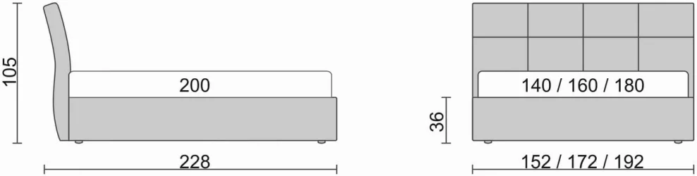 Кровать Висконти Бежевый_68193 / Visconti