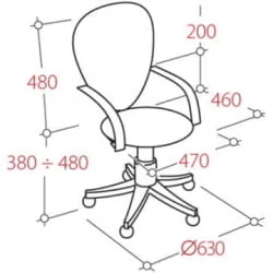 Кресло офисное УП_Престиге 19183 Черный / UP_Prestige