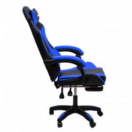 Геймерское кресло 1209-1 КИНГКУЕЕН, цвет черный/синий, 1209-1-блаcк-блуе-масс / KINGQUEEN, 1209-1-black-blue-mass