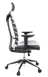 Эргономичное кресло Ерго Блаcк экокожа Черный / Ergo Black