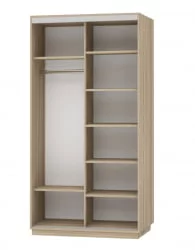 Шкаф-купе двухдверный Экспресс Дуо 1200х2400х Париж/Ясень шимо светлый / 1200х2400h