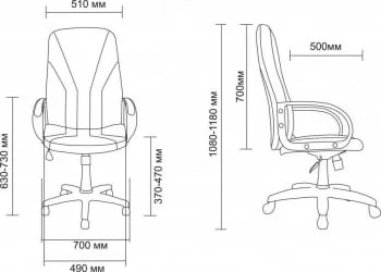 Кресло АВ 101 (аналог Менежер) ткань Черная / AV