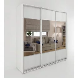 Трехстворчатый шкаф Акцент-Дуэт Д 1800х600 Выбеленное дерево