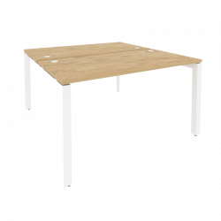 Рабочая станция на П-образном м/к ОНИКС О.МП-Д.РС-2.3.7 Тиквуд Светлый/Белый / ONIX O.MP-D.RS-2.3.7