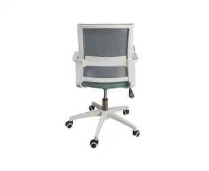 Кресло офисное Бит ЛБ белый пластик Серый / LB